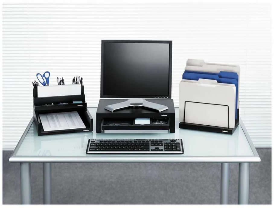 Laikiklis Fellowes | Designer Suites Monitorius Riser | Height adjustment | Juodas