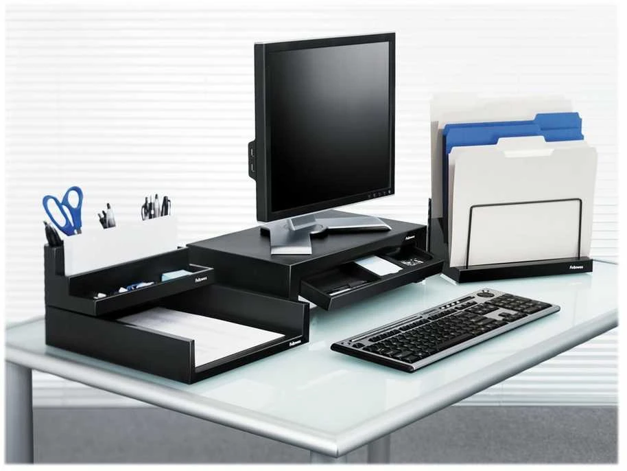 Laikiklis Fellowes | Designer Suites Monitorius Riser | Height adjustment | Juodas