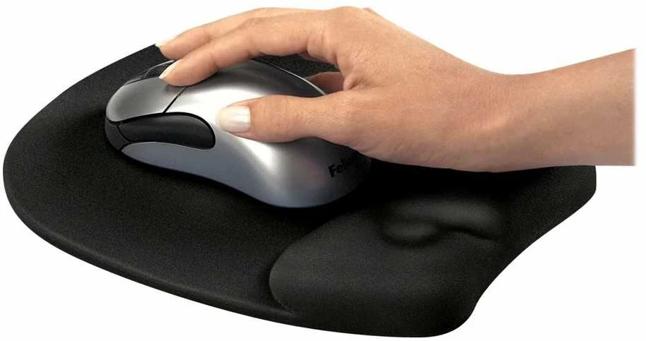 Kilimėlis pelei gelinis su atrama riešui Fellowes Memory Foam, juodas 0407-018