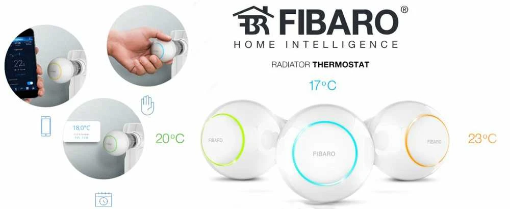 Fibaro | Radiatoriaus termostato galvutė | Z-Wave | Baltas