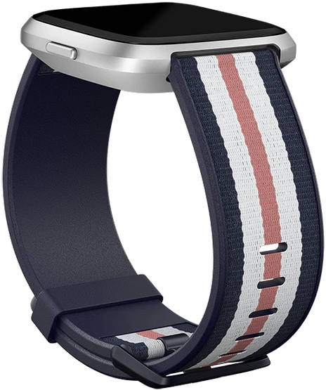 Išmaniojo laikrodžio Fitbit Versa-Lite dirželis, Mėlynos, baltos, rožinės spalvos