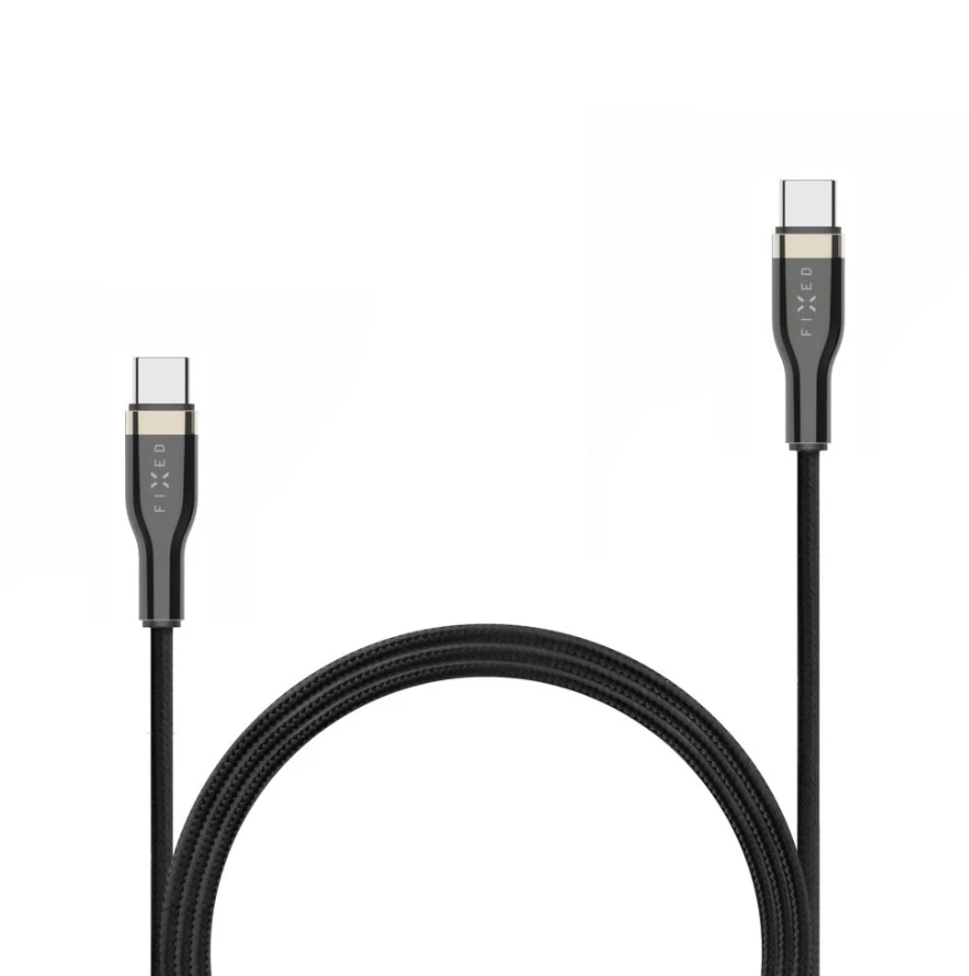 Fixed Ištaisyta | Pintas kabelis USB-C/USB-C, 2m, 100W | FIXDB-CC2-BK