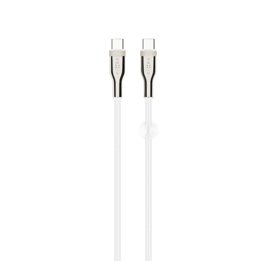 Fixed Ištaisyta Ištaisyta | Pintas kabelis USB-C/USB-C, 2m, 100W | FIXDB-CC2-WH