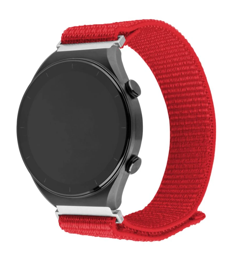 Fixed | Sporty Strap with Quick Release 20mm for Išmanusis laikrodis | 160-210 mm | Raudona | Nylon