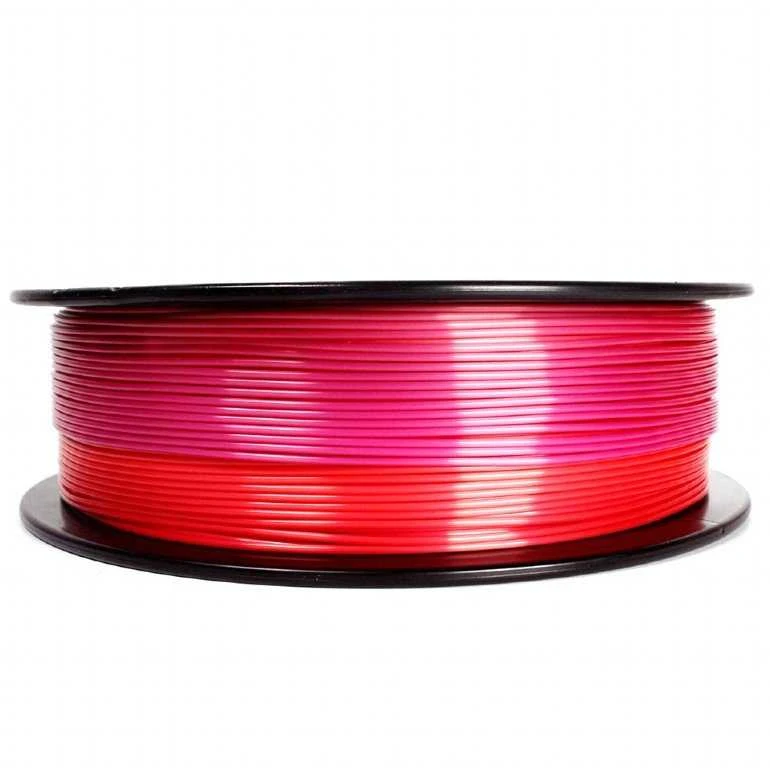 GEMBIRD 3DP-PLA-SK-01-RP Filament PLA Silk Rainbow Raudona/Violetinė 1.75mm 1kg