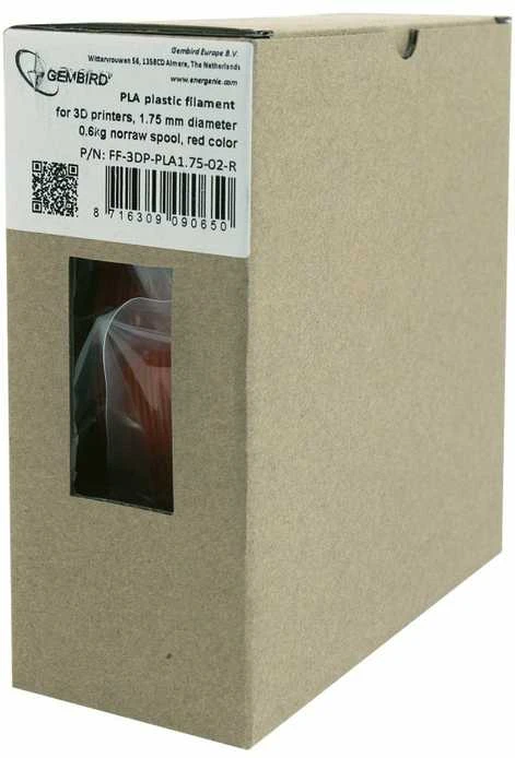 GEMBIRD 3DP-PLA+1.75-02-R siūlas Gembird PLA-plus Raudona 1,75mm 1kg