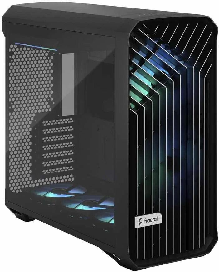 Fractal Design | Torrent Compact RGB TG Light Tint | šoninis langelis | ATX | Juoda