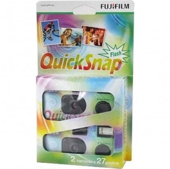 Fujifilm QuickSnap, vienkartinis fotoaparatas, su blykste. 400/135/27 (X2 vnt.)