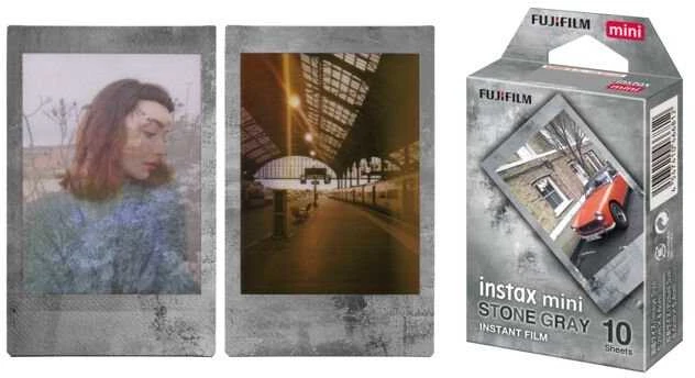 Fujifilm instax mini Film stone pilka