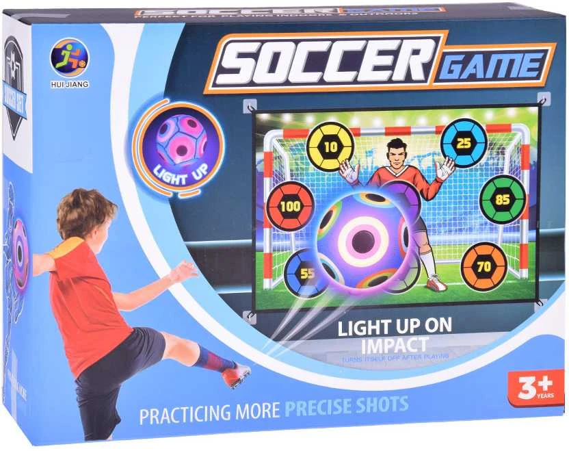 Jokomisiada šaudymo sienos žaidimų rinkinys + šviečiantis futbolo kamuolys ZA5599
