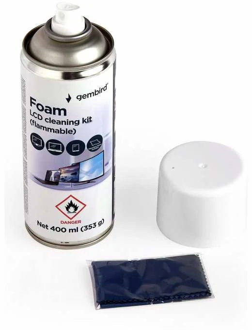 Valiklis Gembird Foam LCD valymo rinkinys | CK-LCD-08 | Foam Cleaner LCD / TFT ekranams | 400 ml
