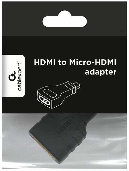 Gembird | HDMI į Micro-HDMI adapteris | Juodas | HDMI | mikro HDMI