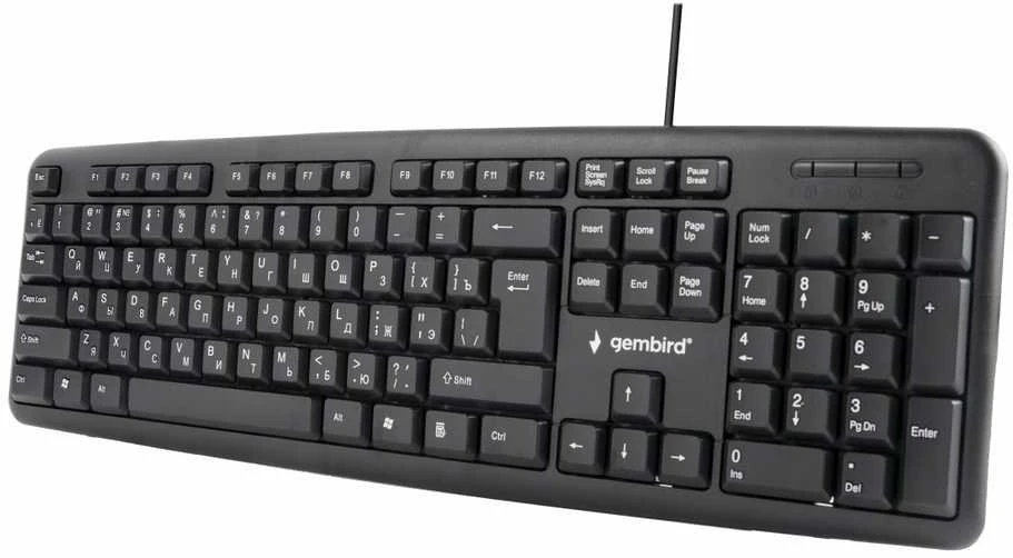 Klaviatūra Gembird KB-U-103-RU EN/RU