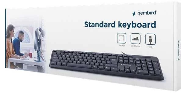 Klaviatūra Gembird KB-U-103-RU EN/RU