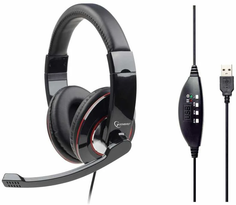 Gembird | MHS-U-001 USB ausinės | su laidu | N/A