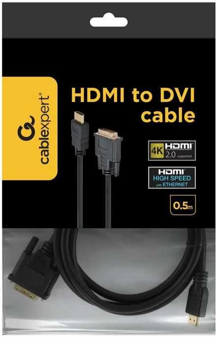 Monitoriaus kabelis Gembird HDMI/DVI-DM (18+1,) 1.8m