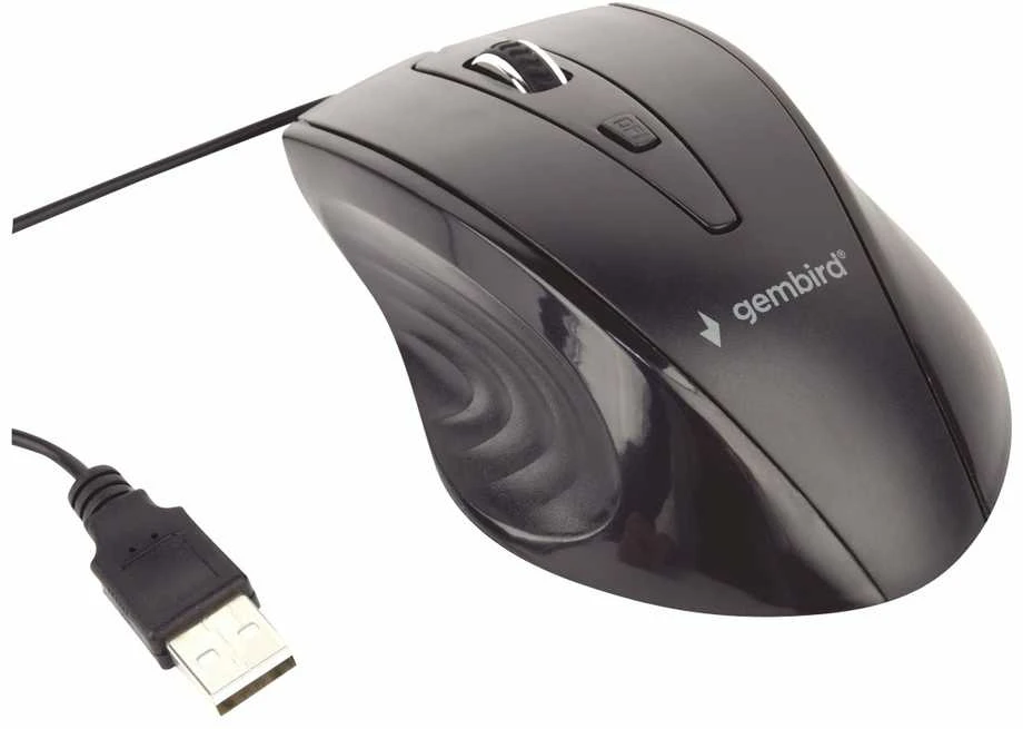 Gembird | Pelė | MUS-4B-02 | Standard | USB | su laidu | Juodas