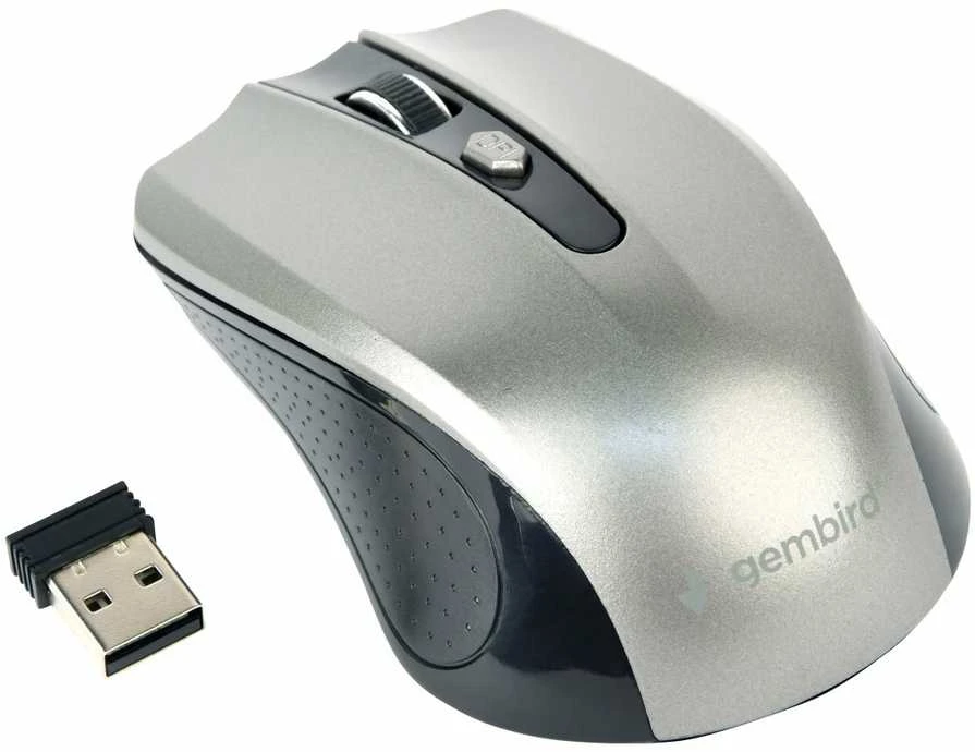 Gembird | Pelė | MUSW-4B-04-BG | Standard | Wireless | Juodas/ Kosminė pilka