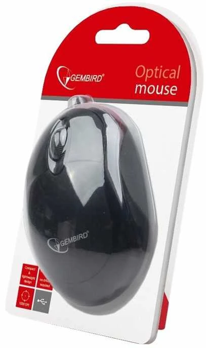 Gembird | MUS-U-01 | Optinė USB pelė | su laidu | Juodas