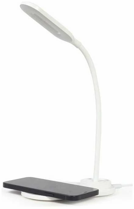 Gembird | Stalinė lempa su belaidžiu įkrovikliu | TA-WPC10-LED-01-W