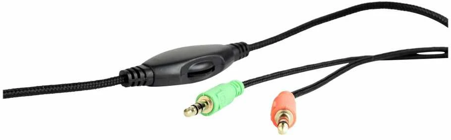 Žaidimų ausinės Gembird GHS-03, 2x 3.5mm, Juoda-raudona