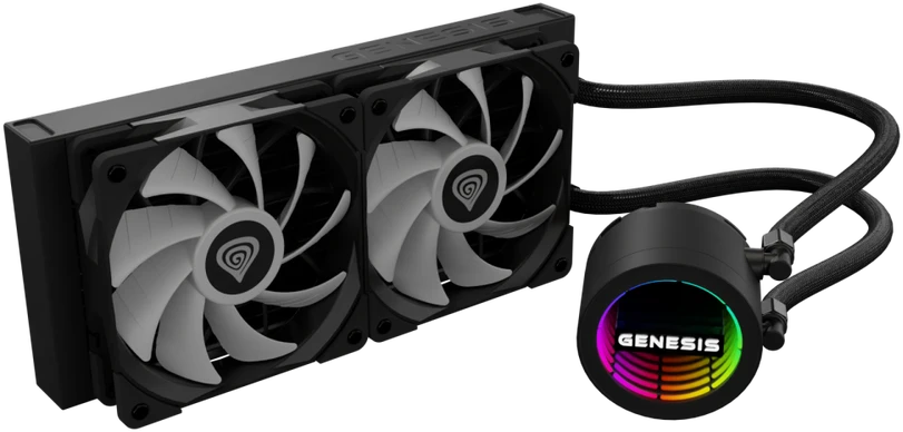Genesis Hydria 240 ARGB juoda