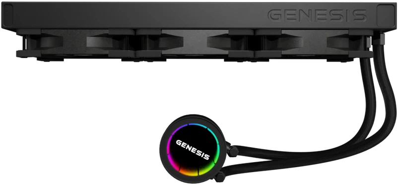 Genesis Hydria 360 ARGB juoda