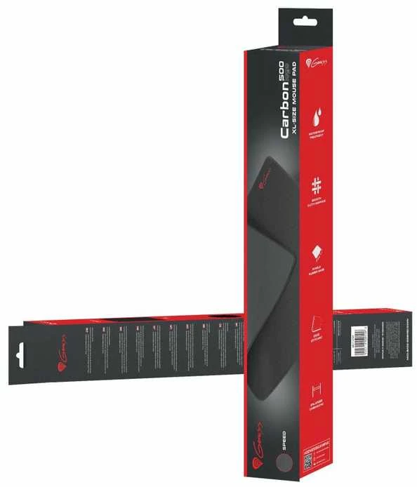 Pelės kilimėlis | Genesis Carbon 500 XL LOGO 400 x 500 mm | Juodas