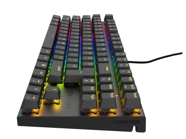 Genesis THOR 303 | Mechaninė klaviatūra žaidimams | su laidu | US | Juodas | USB Type-A | Outemu Brown