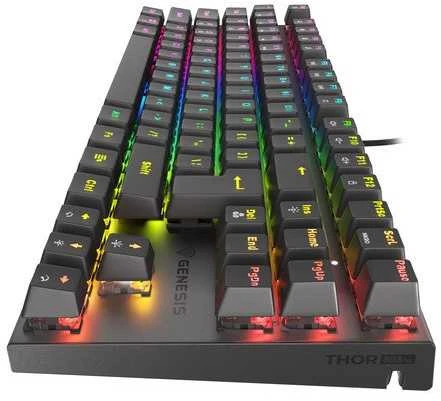 Genesis | THOR 303 TKL | Klaviatūra žaidimams | su laidu | Mechaninė | RGB LED pašvietimas | US | Replaceable "HOT SWAP" Switches