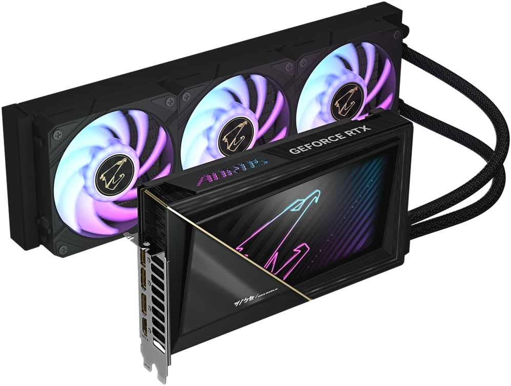 Vaizdo plokštė Gigabyte AORUS GeForce RTX 5090 XTREME WATERFORCE 32G | NVIDIA | 32 GB | GeForce RTX 5090 | GDDR7 | HDMI jungtys kiekis 1 | PCI-E 5.0
