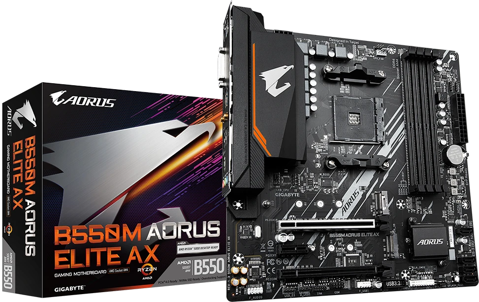 Pagrindinė plokštė Gigabyte B550M AORUS ELITE AX