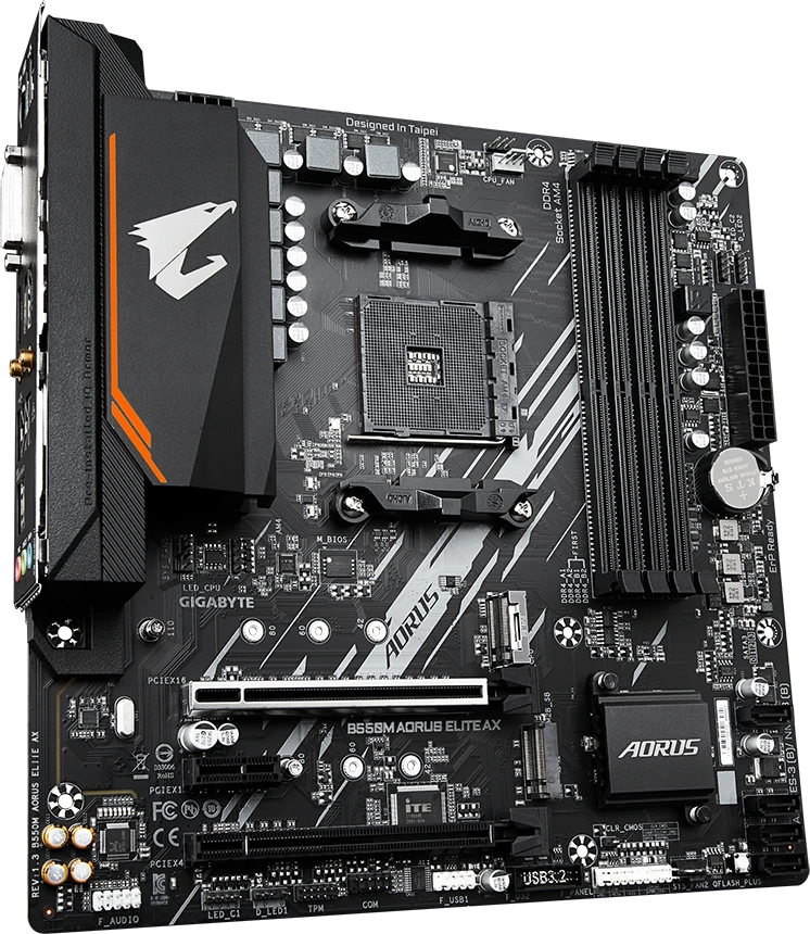 Pagrindinė plokštė Gigabyte B550M AORUS ELITE AX