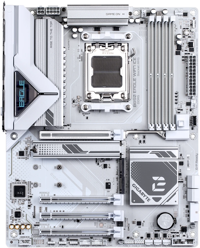 Pagrindinė plokštė GIGABYTE B850 EAGLE WF7 ICE AM5 4xDDR5 3xM.2 4xSATA