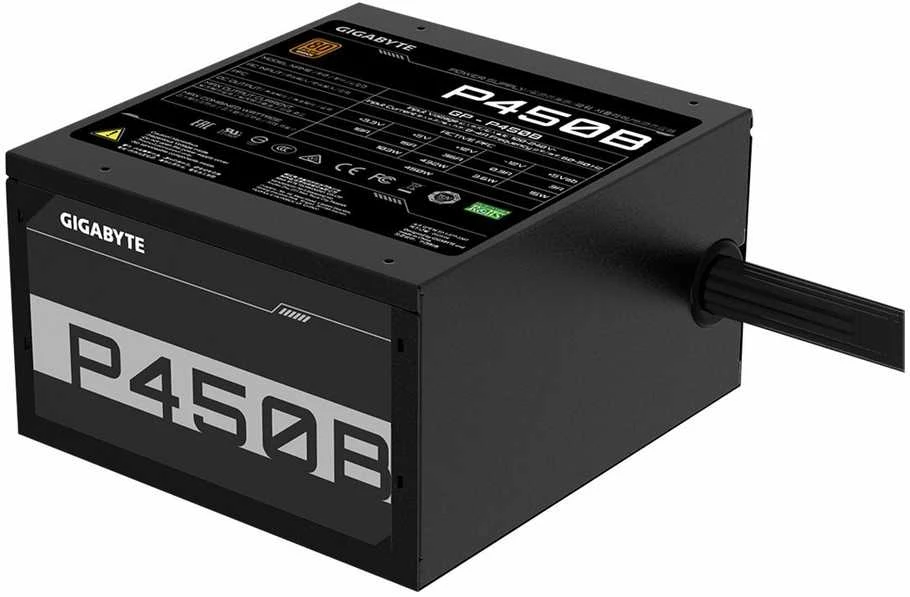 Gigabyte P450B maitinimo blokas 450 W 20+4 pin ATX ATX Juoda