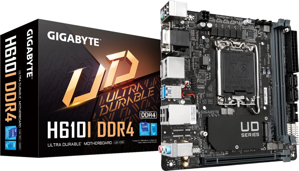 Pagrindinė plokštė GIGABYTE H610I LGA1700 1xHDMI 1xDP