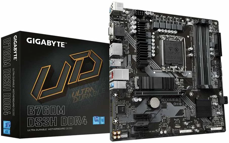 Pagrindinė plokštė „Gigabyte B760M D3HP DDR4“ | Procesorių šeima „Intel“ | Procesoriaus lizdas LGA1700 | DDR4 | Palaikomos standžiojo disko sąsajos M.2, SATA | SATA jungčių skaičius: 4