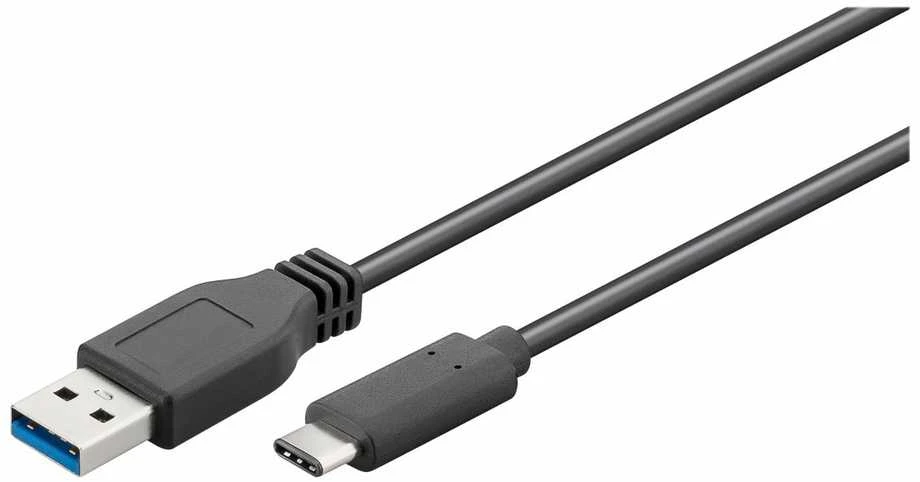 Goobay 71221 USB-C į USB A 3.0 laidas, juodas, 2m | Goobay | USB-C į USB-A USB-C kištukas | USB 3.0 kištukas (A tipas)