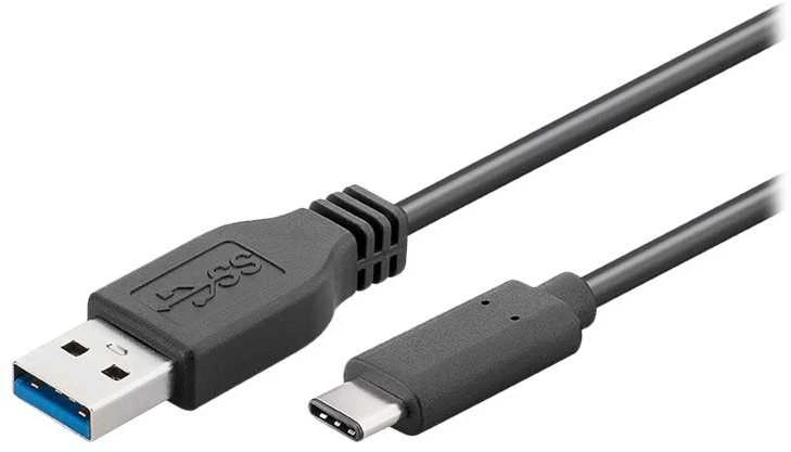 Goobay | Apvalus kabelis | Sinchronizuokite ir įkraukite Super Speed USB-C į USB A 3.0 įkrovimo laidą | 67999 | USB 3.0 kištukas (A tipas) | USB-C vyr
