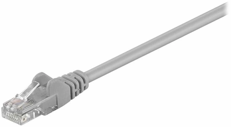 „Goobay“ | CAT 5e jungiamasis kabelis, U/UTP | Pilkas RJ45 kištukas (8P8C) | RJ45 kištukas (8P8C)