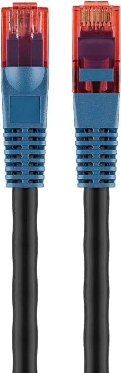 „Goobay“ | CAT 6 lauko jungiamasis kabelis, U/UTP | 94393 | Juodas RJ45 kištukas (8P8C) | RJ45 kištukas (8P8C)
