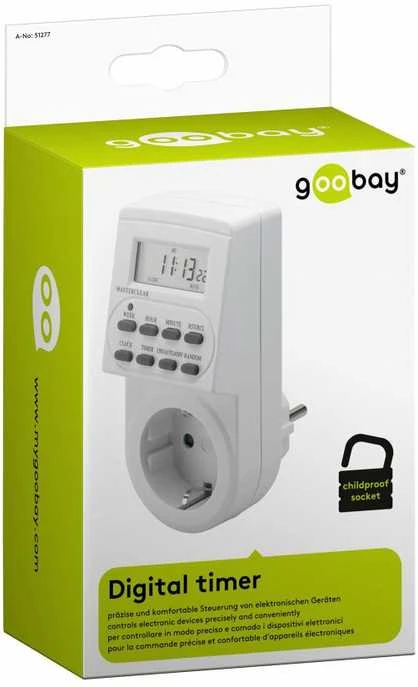 Goobay Programuojamas taimeris 10programų 220VAC/16A