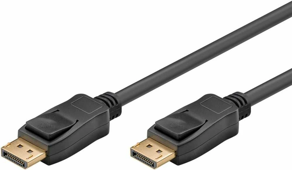 DisplayPort kabelis su fiksavimo mygtukais