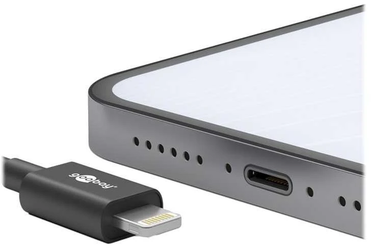 Goobay | „Lightning“ USB-C įkrovimo ir sinchronizavimo laidas | Apvalus kabelis