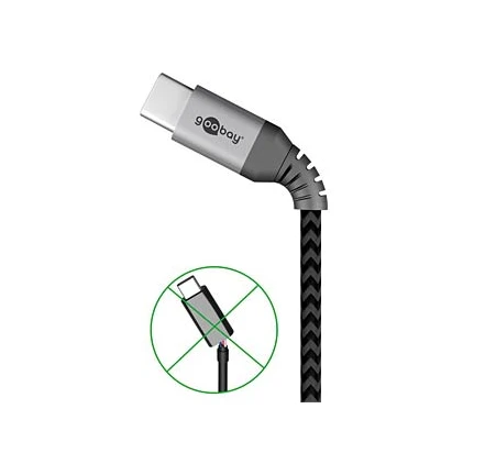 Goobay | Sinchronizavimo ir įkrovimo laidas | 49303 | USB-C į USB-C
