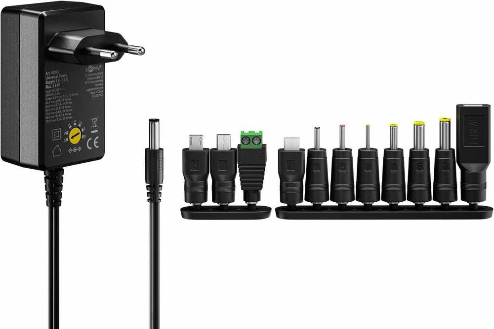 Goobay maitinimo blokas su 8 adapteriais