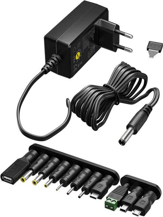 „Goobay“ universalus maitinimo šaltinis 3 V - 12 V, maks. 18 W