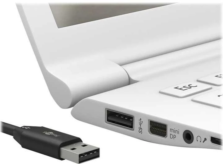 Goobay | USB-C įkrovimo ir sinchronizavimo kabelis (USB-A > USB-C) | 59124 | USB 2.0 kištukas (A tipas)