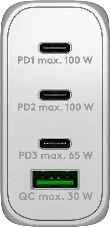 Goobay | USB-C PD kelių prievadų greitasis įkroviklis (100 W) | 65556