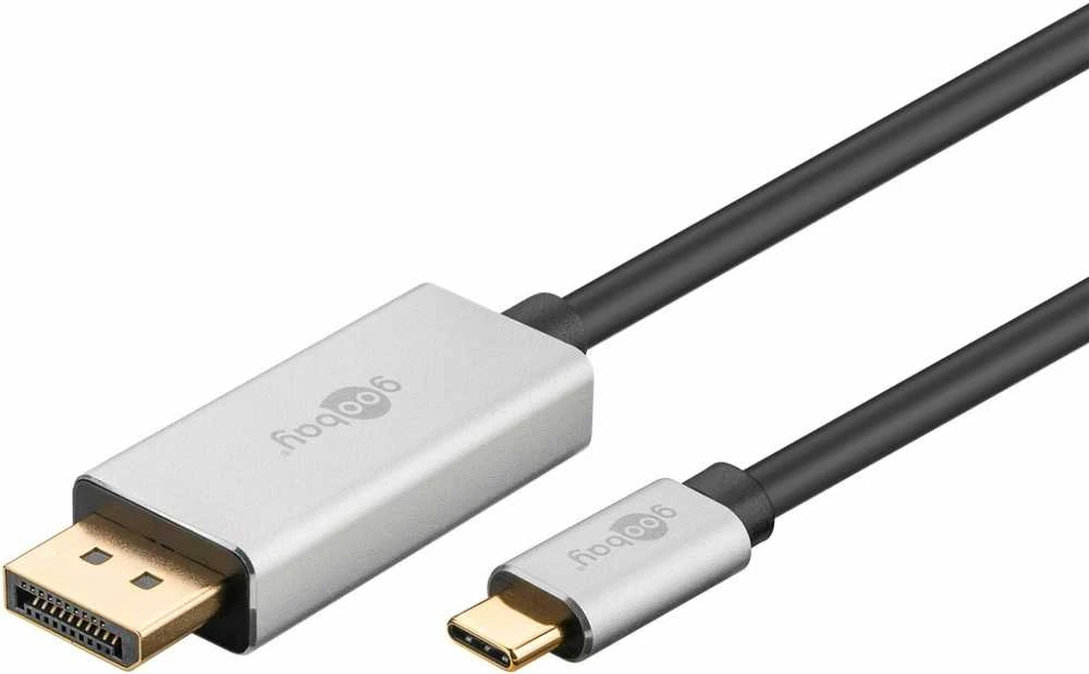 „Goobay“ | USB-C į „DisplayPort“ adapterio laidas | 60176 | C tipo | „DisplayPort“ | USB-C į „DisplayPort“ | 2 m